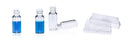 ALWSCI  2ml Clear Glass Screw Top 8-425 Thread Vials and  black closed top PP caps with silicone septa c0000001 C0000346